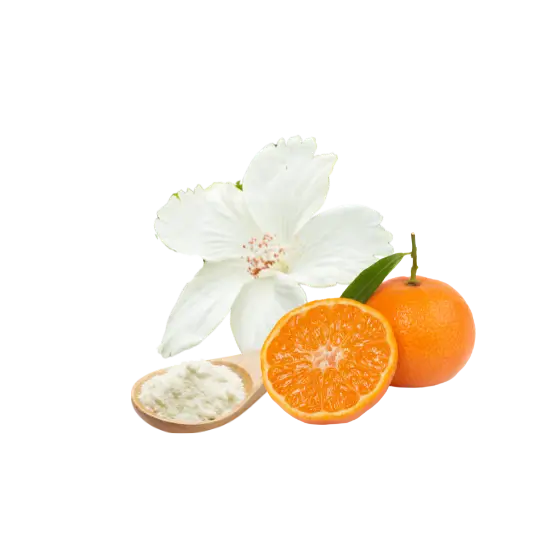 Senteur air enfantin : Mandarine, muscu balnc et poudre de bébé.