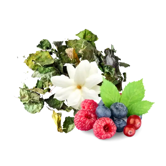 scription visuel de la senteur Pretty women : Jasmin, frouit rouge et de patchouli.