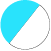 Bleu turquoise & Blanc